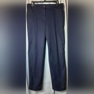 Talbots Blue Straight Leg Chinos Classic Tailored Fit Size 8 NWOT